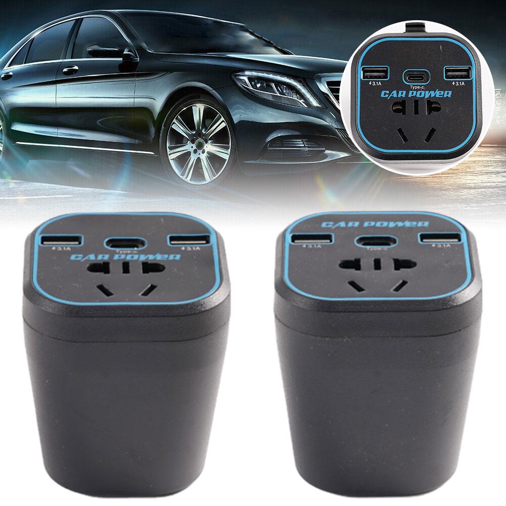 Car Power Inverter 12V/24V TO 110V 220V Converter Type-C Multi-function Charger Socket 3.1A Fast Charger Car Power Converter