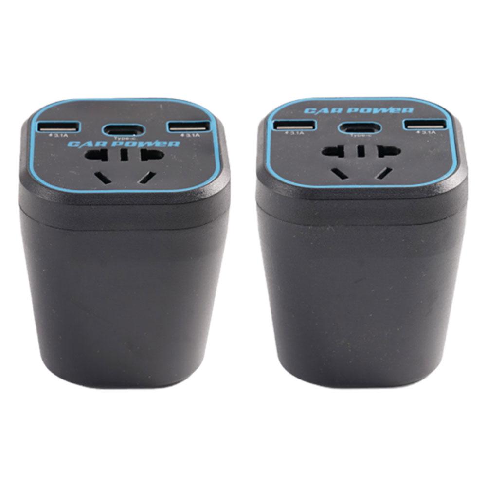 Car Power Inverter 12V/24V TO 110V 220V Converter Type-C Multi-function Charger Socket 3.1A Fast Charger Car Power Converter