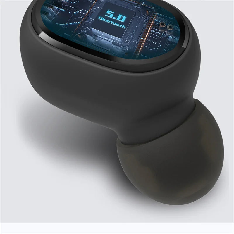 E6S Digital Display Wireless Earphones Noise Canceling Waterproof Earbuds in-Ear Stereo Sport Headphone with Charging Case Box