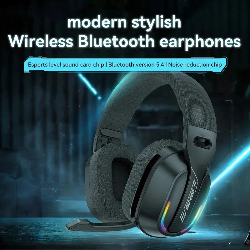 Wireless Bluetooth headphones.B500 Built-in microphone, foldable and lightweight headphones with powerful bass.