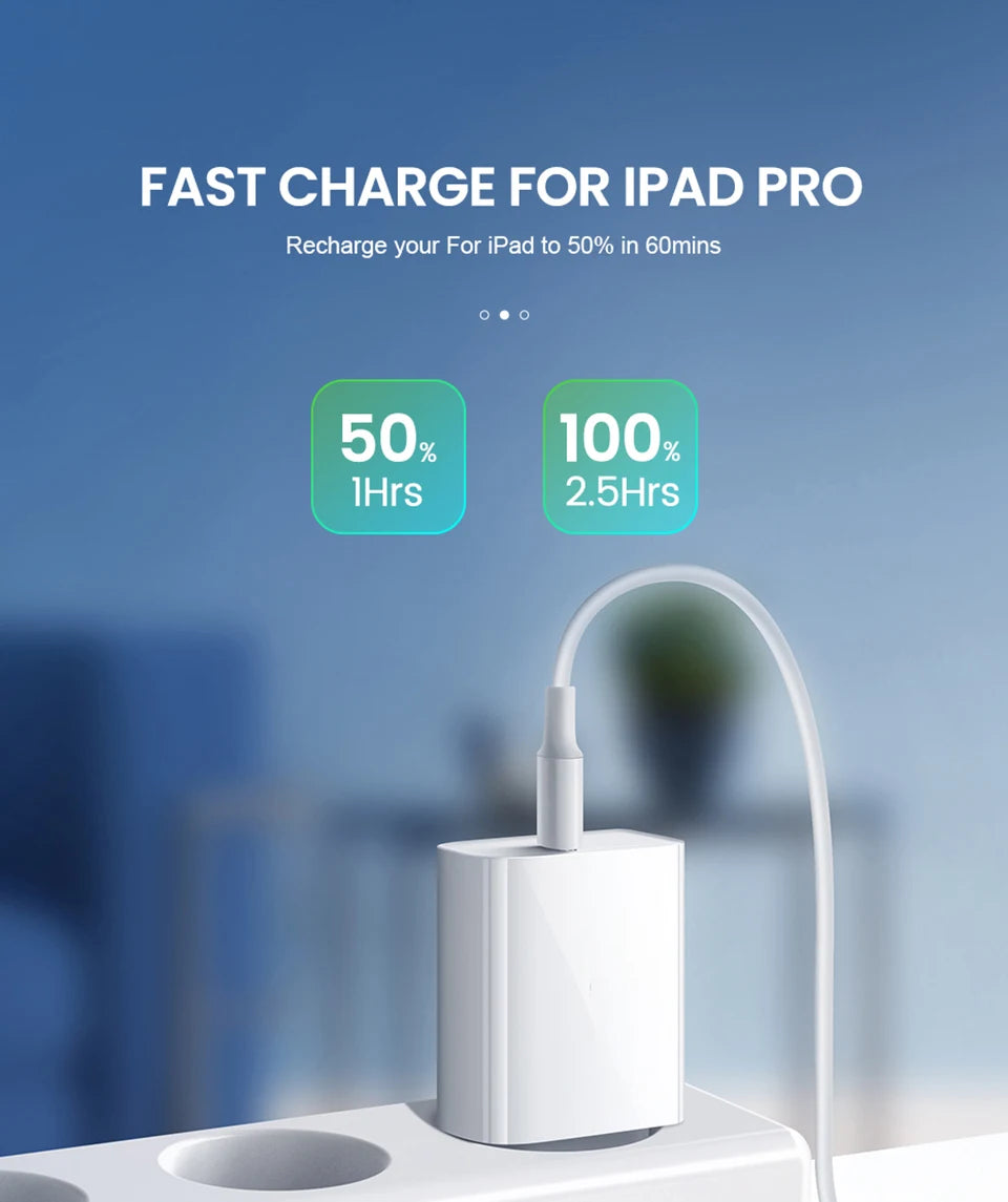 For iPhone 40W PD Phone Charger For iPhone 11 12 13 14 15 16 17 Pro Max 16 Plus 17 Air iPad Fast Charging Type C Cable Charger