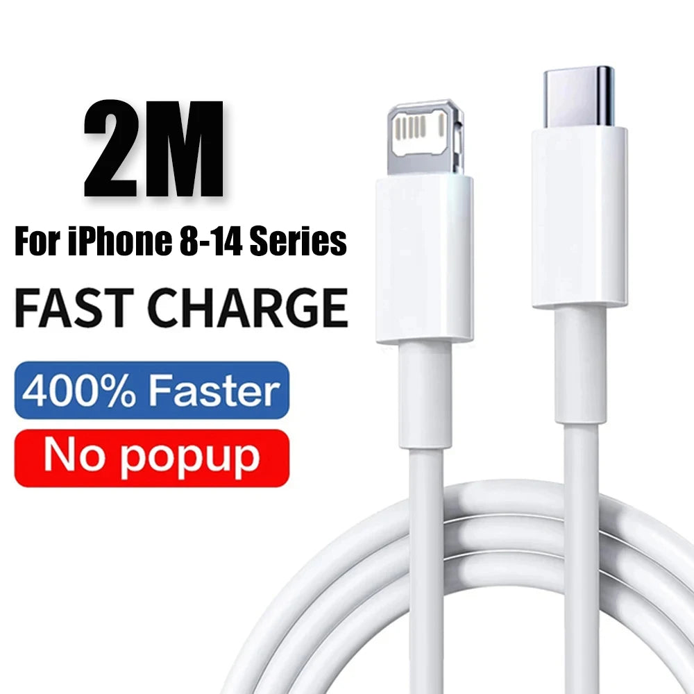 For iPhone 40W PD Phone Charger For iPhone 11 12 13 14 15 16 17 Pro Max 16 Plus 17 Air iPad Fast Charging Type C Cable Charger