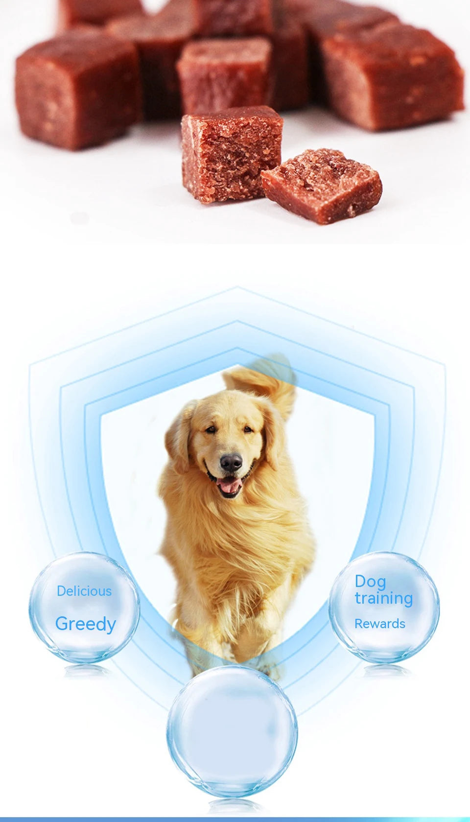 Pet snacks dog food beef grains 430g dog training snacks dog beef grains teddy snacks chicken grains