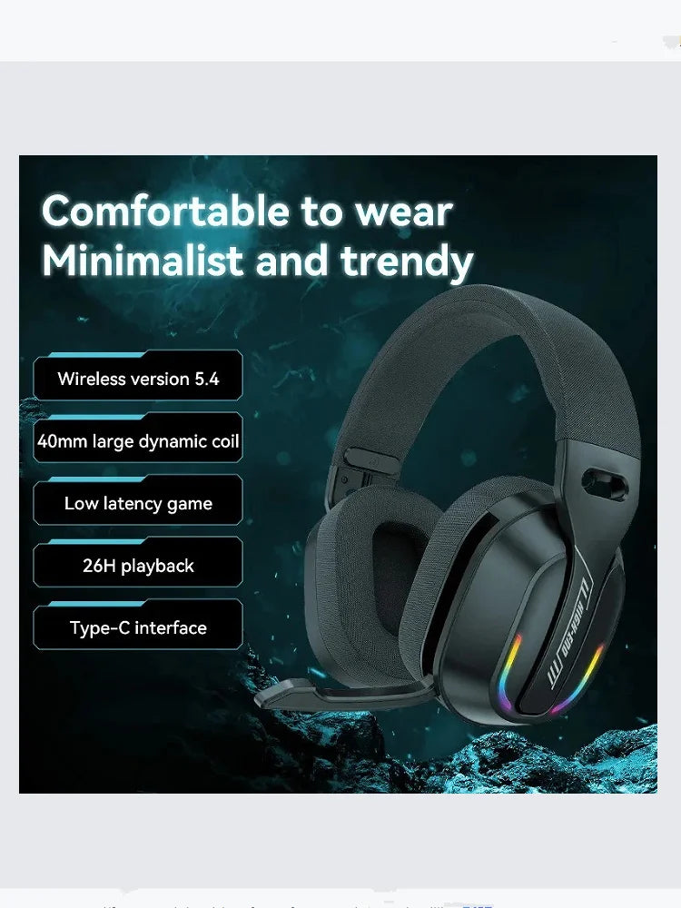 Wireless Bluetooth headphones.B500 Built-in microphone, foldable and lightweight headphones with powerful bass.