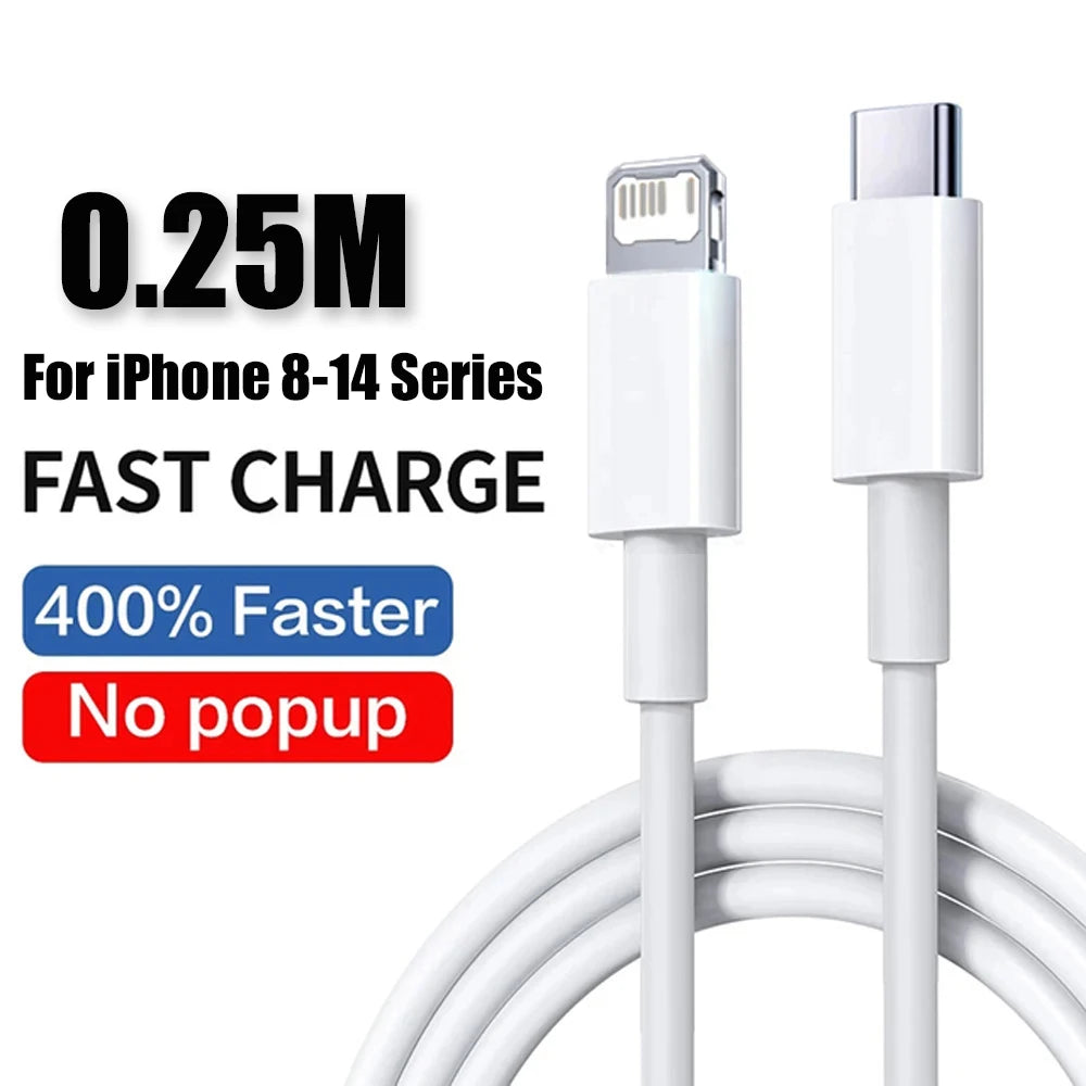 For iPhone 40W PD Phone Charger For iPhone 11 12 13 14 15 16 17 Pro Max 16 Plus 17 Air iPad Fast Charging Type C Cable Charger