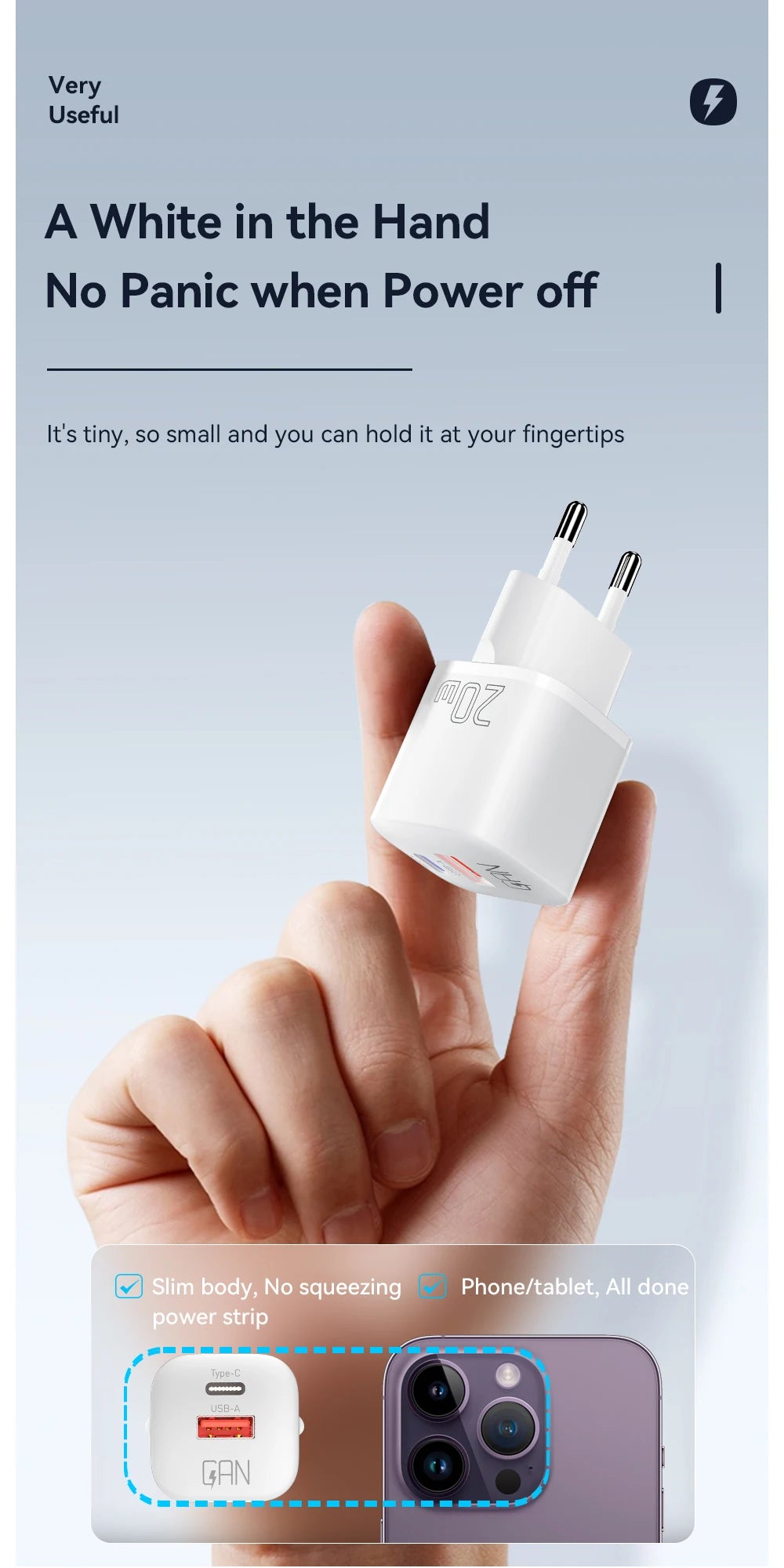 Essager 20W GaN PD USB C Charger for iPhone 14 13 12 11 Pro Max Phone QC 3.0 PD 3.0 USB Type C Fast Charging for Xiaomi pocoiPad