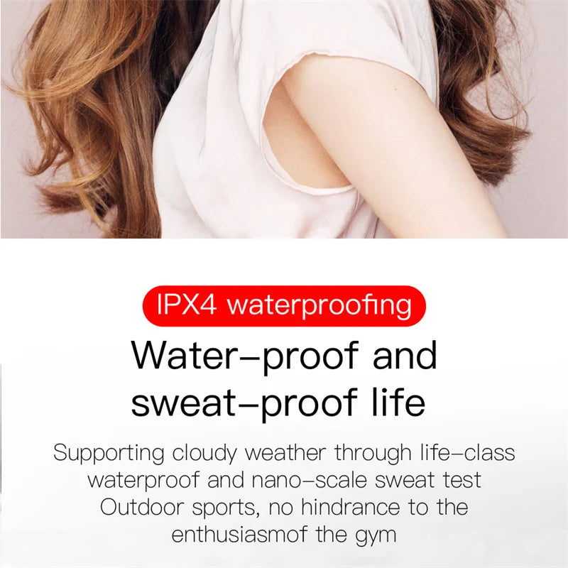 E6S Digital Display Wireless Earphones Noise Canceling Waterproof Earbuds in-Ear Stereo Sport Headphone with Charging Case Box