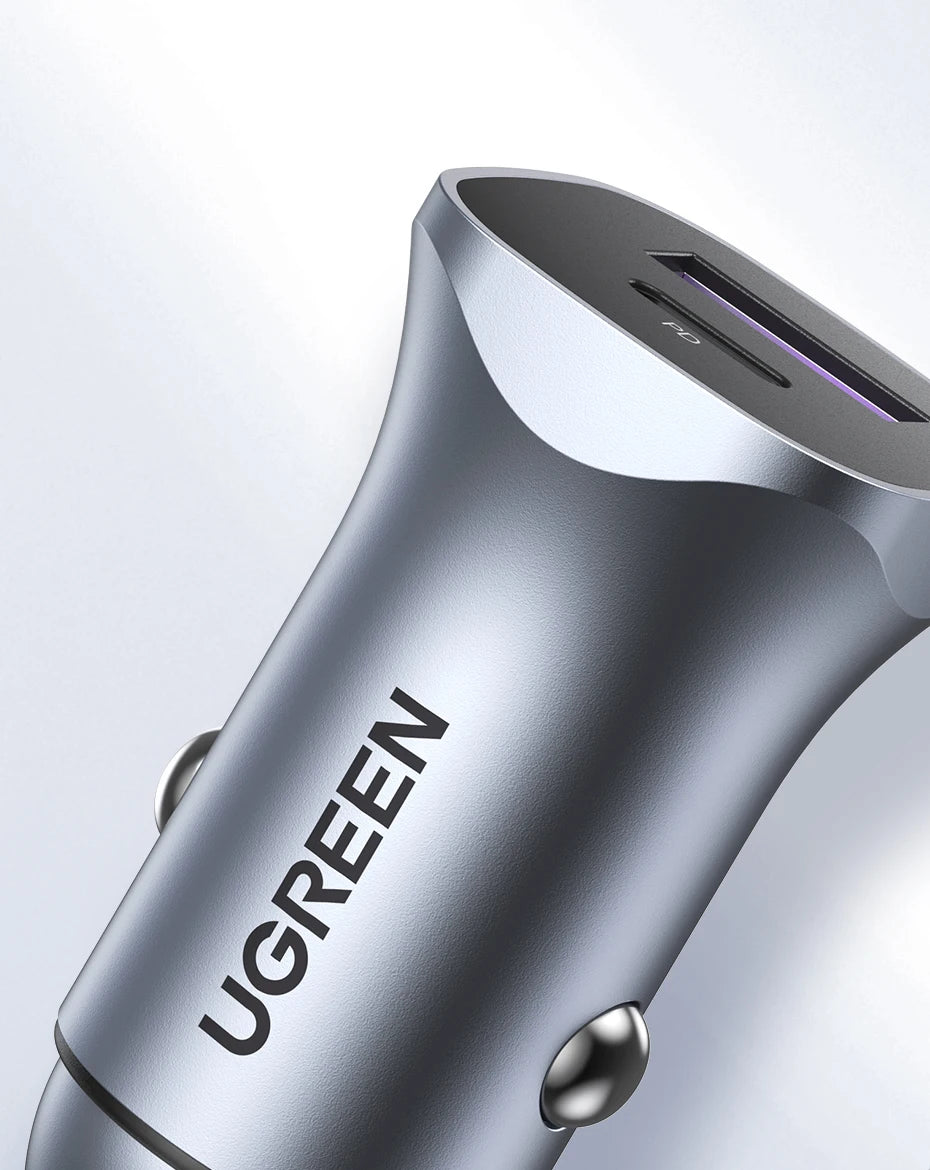 UGREEN Car Charger Type C Fast USB Charger for iPhone 17 16 15 Xiaomi Car Charging Quick 4.0 3.0 Charge Mobile Phone PD Charger